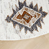 Hochflor Teppich Rund - Blend Aztec Creme Bunt - thumbnail 3