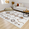 Hochflor Teppich - Blend Aztec Creme Bunt - thumbnail