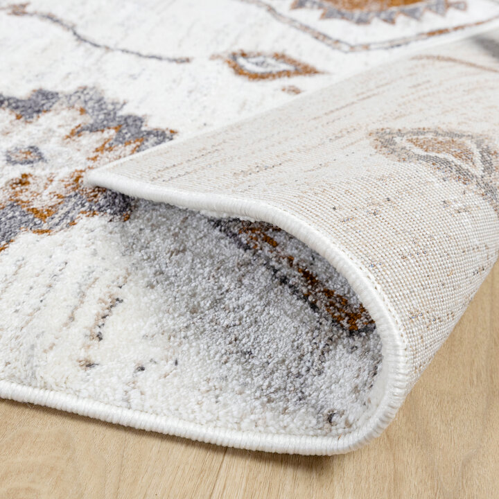 Hochflor Teppich - Blend Aztec Creme Bunt - 5