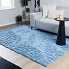 3D Teppich Flauschig - Moon Blau - thumbnail