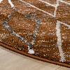 Berberteppich Rund - Blend Diamond Rostbraun - thumbnail 4
