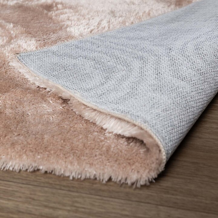 Waschbarer Flauschiger Teppich - Shimmer Beige - 6