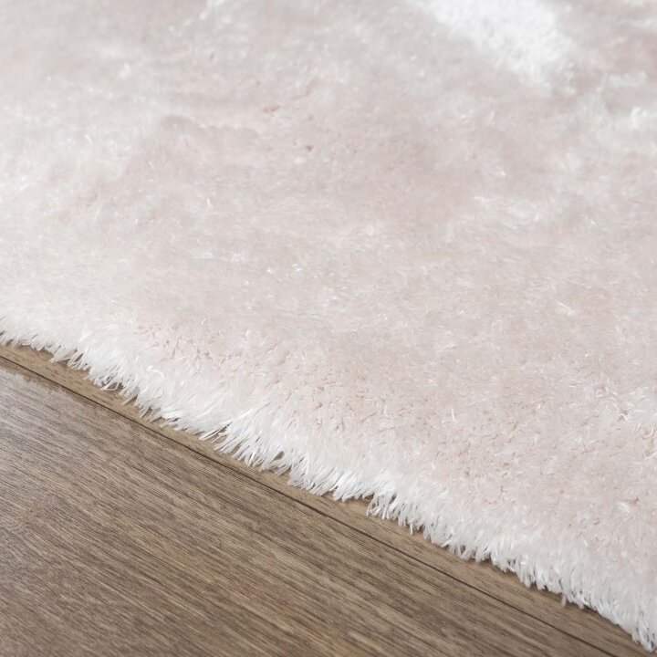Waschbarer Flauschiger Teppich - Shimmer Creme - 5