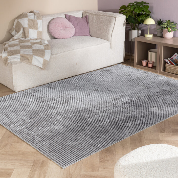 Kurzflor Teppich – Jewel Grau