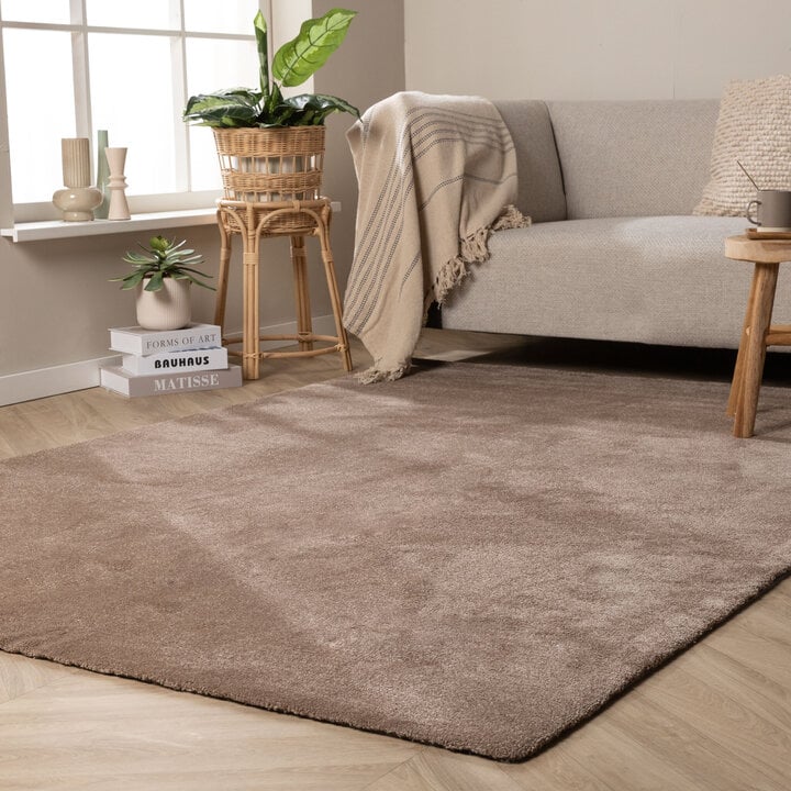 Waschbarer Teppich - Clean Braun