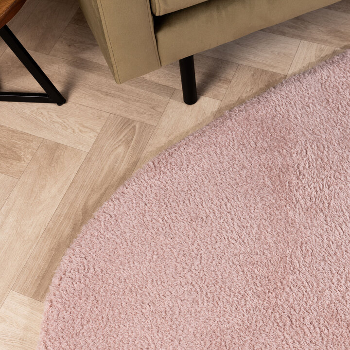 Weicher organischer Teppich – Teddy Rosa - 2