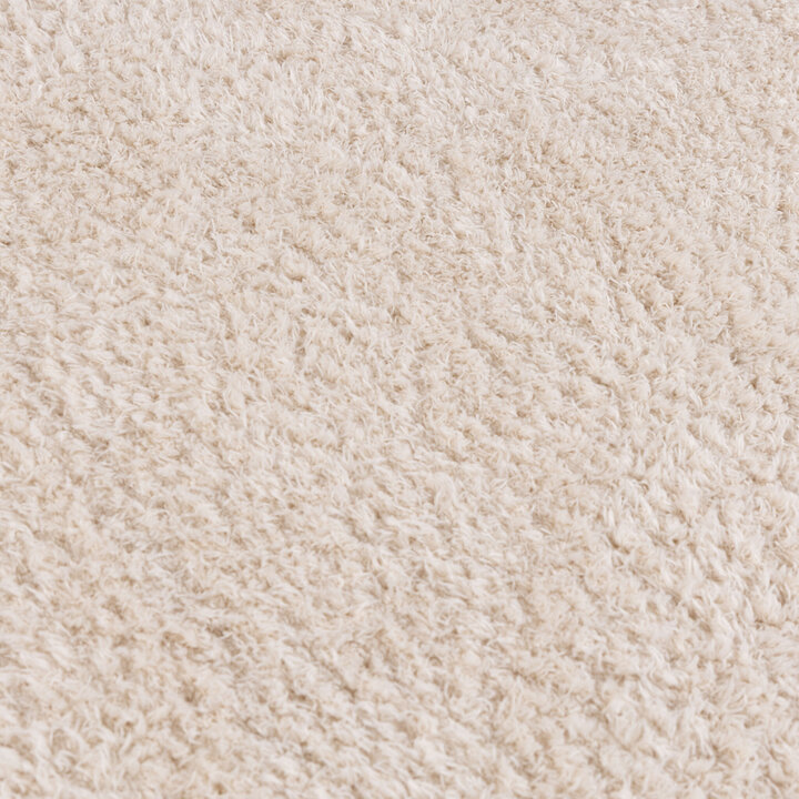 Weicher runder Teppich – Teddy Creme - 3