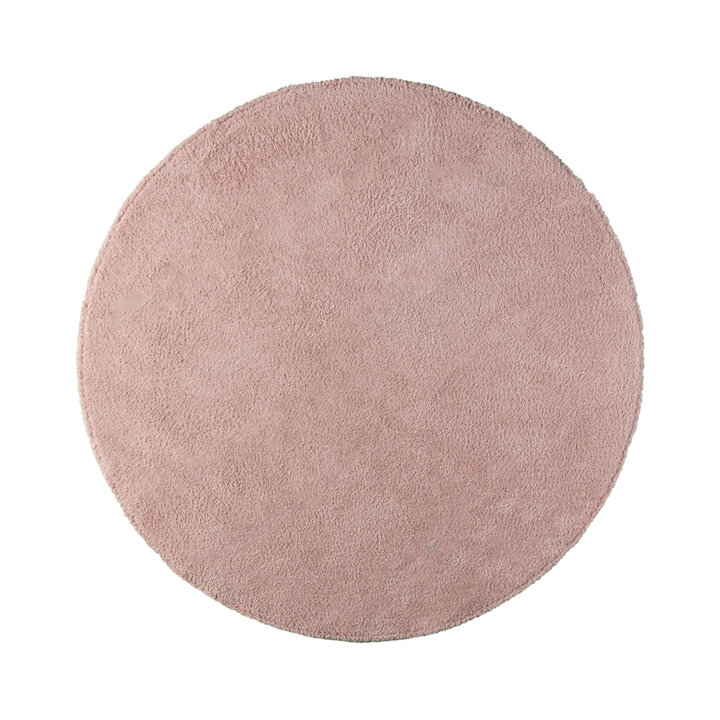 Weicher runder Teppich – Teddy Rosa - 1