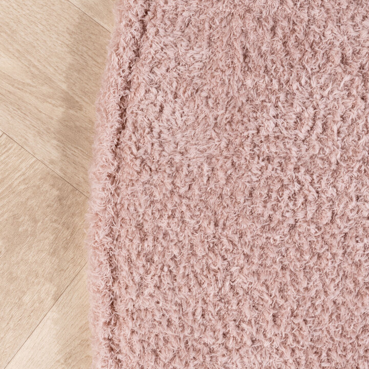 Weicher runder Teppich – Teddy Rosa - 4