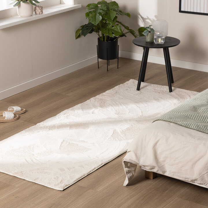 Flauschiger Läufer - Cozy Creme