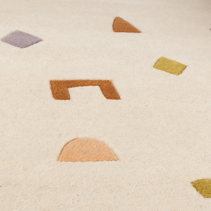 Teppich Kinderzimmer - Lux Geo Bunt Creme - 3