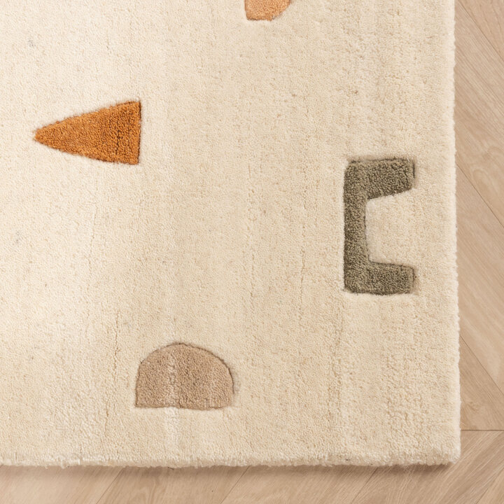 Teppich Kinderzimmer - Lux Geo Bunt Creme - 4