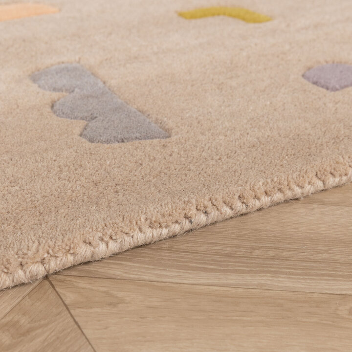Teppich Kinderzimmer - Lux Geo Bunt Beige - 5