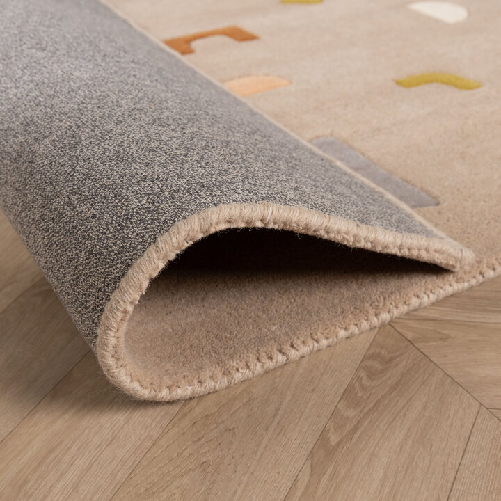 Teppich Kinderzimmer - Lux Geo Bunt Beige - 6