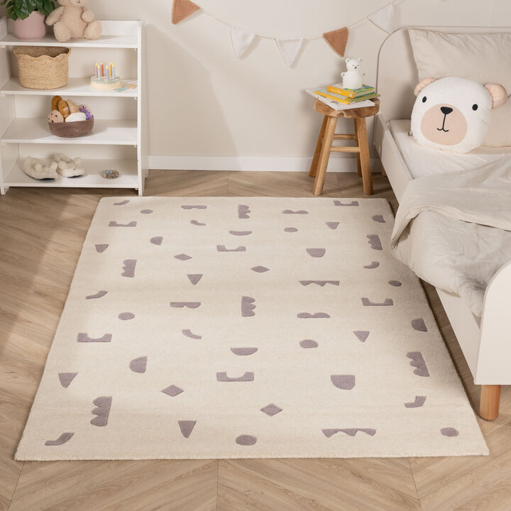 Teppich Kinderzimmer - Lux Geo Lila