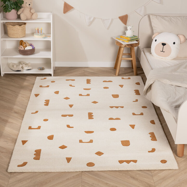Teppich Kinderzimmer - Lux Geo Terra Weiß