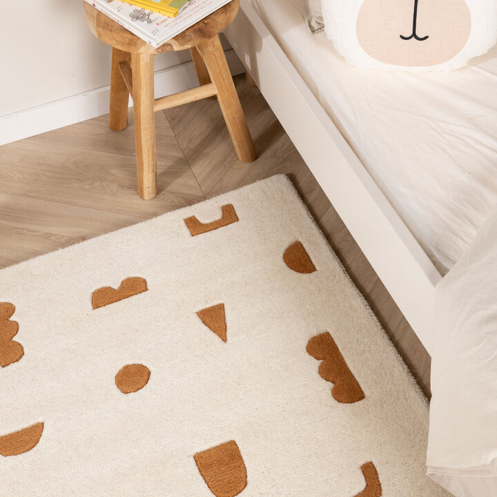 Teppich Kinderzimmer - Lux Geo Terra Weiß - 2