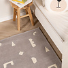 Teppich Kinderzimmer - Lux Geo Silber - thumbnail 1