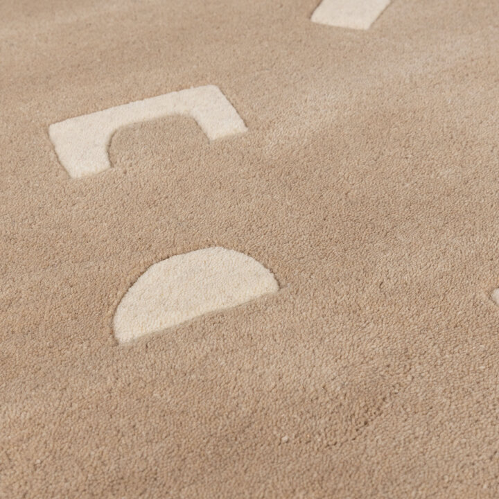 Teppich Kinderzimmer - Lux Geo Beige  - 2