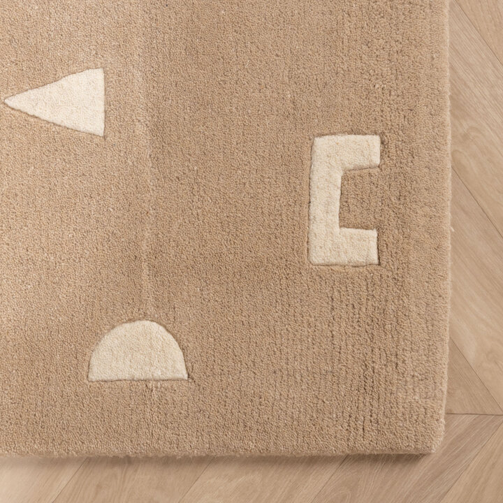 Teppich Kinderzimmer - Lux Geo Beige  - 3