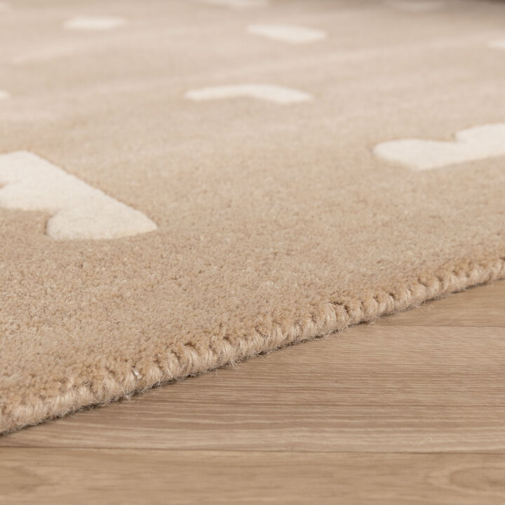 Teppich Kinderzimmer - Lux Geo Beige  - 4