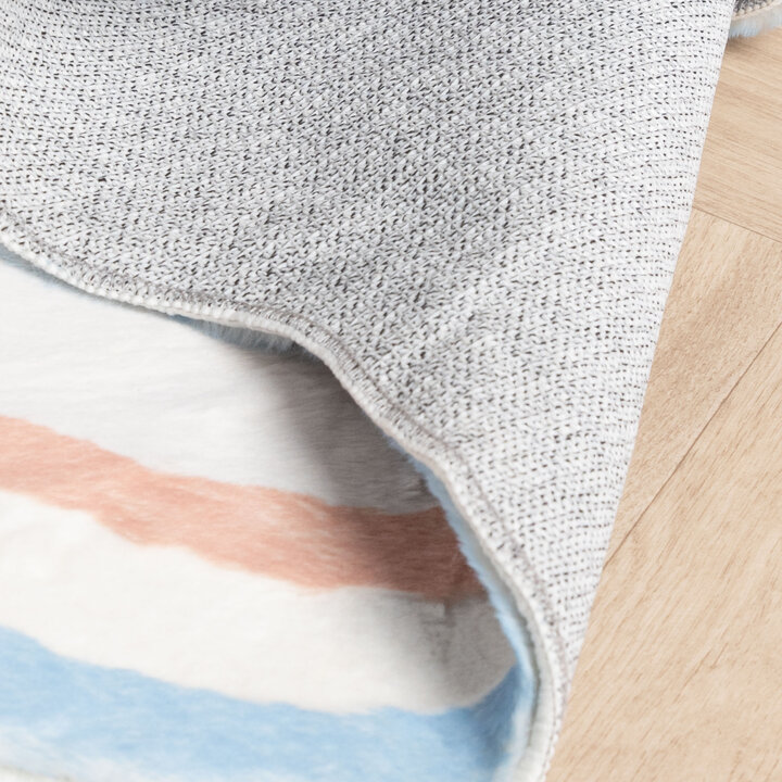 Teppich Organisch - Molly Wavy Weiß Lila - 5