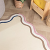 Teppich Organisch - Molly Wavy Beige Rosa - thumbnail 1