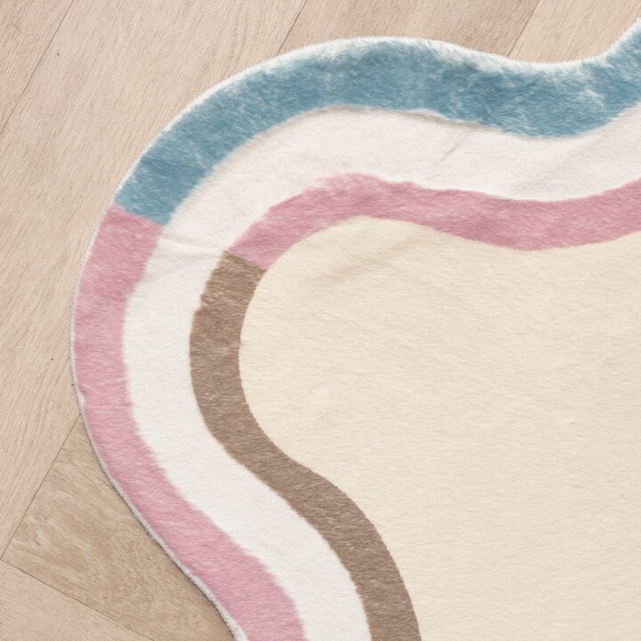 Teppich Organisch - Molly Wavy Beige Rosa - 3