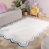 Teppich Organisch - Molly Wavy Weiß Rosa - thumbnail