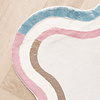 Teppich Organisch - Molly Wavy Weiß Rosa - thumbnail 3