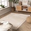 Waschbarer Teppich - Myrre Weiß Beige - thumbnail
