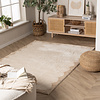 Waschbarer Teppich - Myrre Beige Weiß - thumbnail