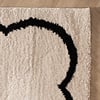 Waschbarer Teppich - Myrre Weiß Schwarz - thumbnail 3
