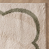 Waschbarer Teppich - Myrre Weiß Grün - thumbnail 3