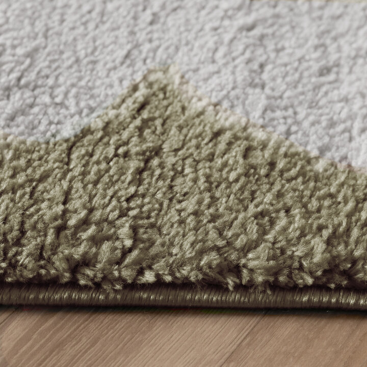 Waschbarer Teppich - Myrre Grün Weiß - 4