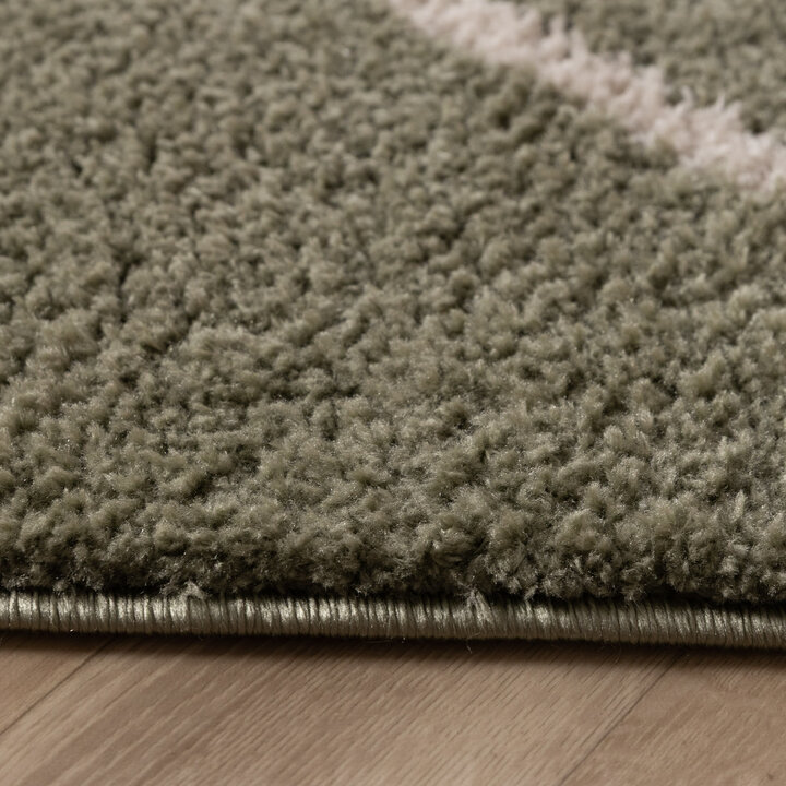 Waschbarer Teppich - Myrre Swirl Grün - 5