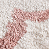 Waschbarer Teppich Rund - Myrre Weiß Rosa - thumbnail 2