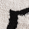 Waschbarer Teppich Rund - Myrre Weiß Schwarz - thumbnail 2