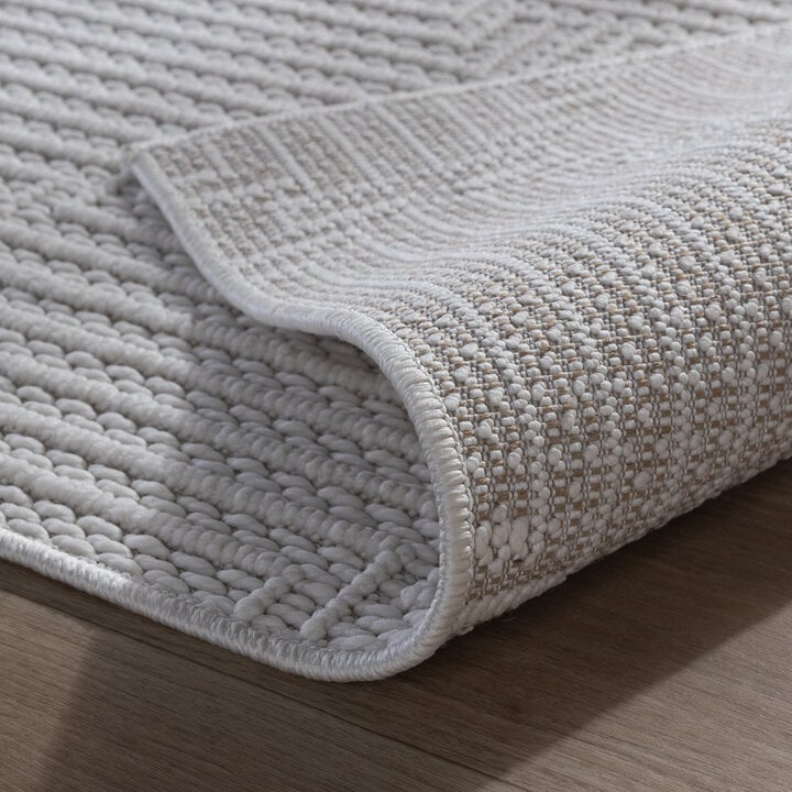 Teppich Läufer - Hidde 3D Lines Weiß - 6
