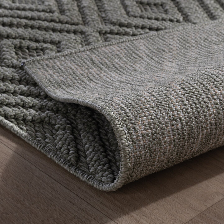 Teppich Läufer - Hidde 3D Diamond Grün - 6