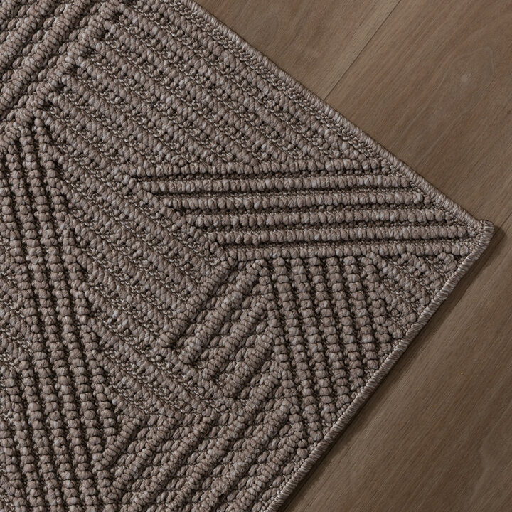 Teppich Läufer - Hidde 3D Maze Taupe - 2