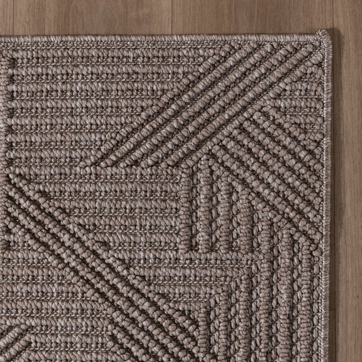 Teppich Läufer - Hidde 3D Maze Taupe - 4