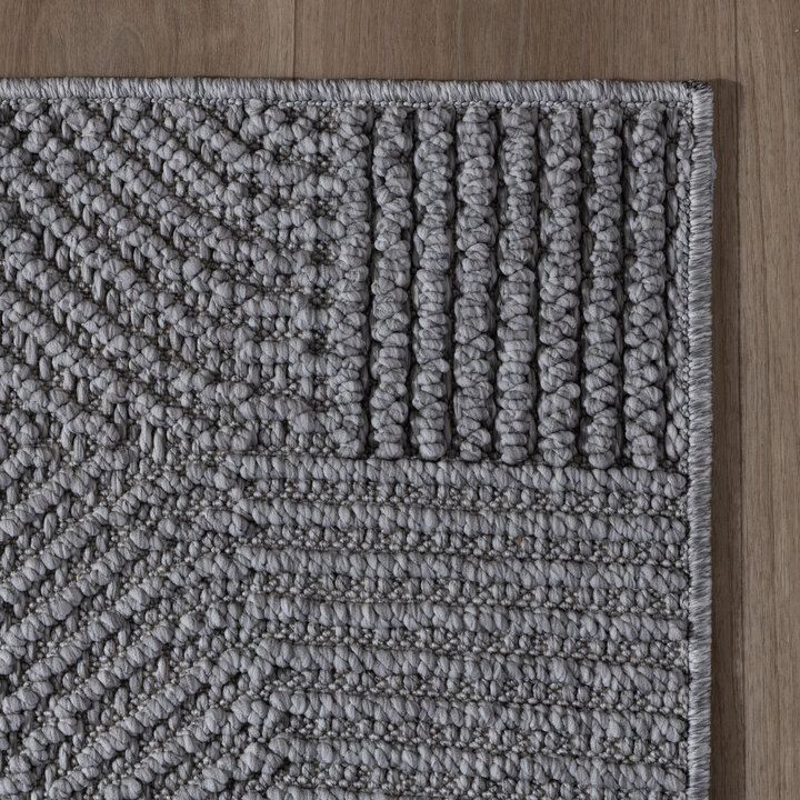 Teppich Läufer - Hidde 3D Circles Grau - 4