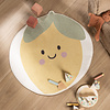 Waschbarer Kinderteppich - Berry Zitrone Gelb - thumbnail