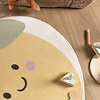 Waschbarer Kinderteppich - Berry Zitrone Gelb - thumbnail 1