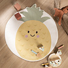 Waschbarer Kinderteppich - Berry Ananas Gelb - thumbnail
