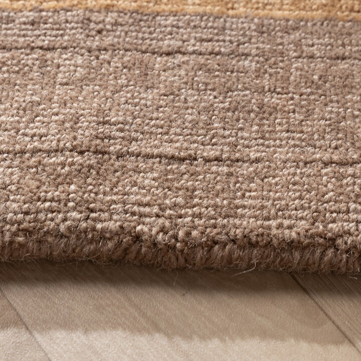 Wollteppich - Valencia Border Taupe Gelb - 4