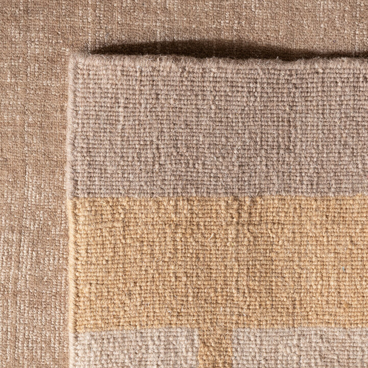 Wollteppich - Valencia Border Taupe Gelb - 5