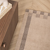 Wollteppich - Valencia Border Taupe Grau - thumbnail 1