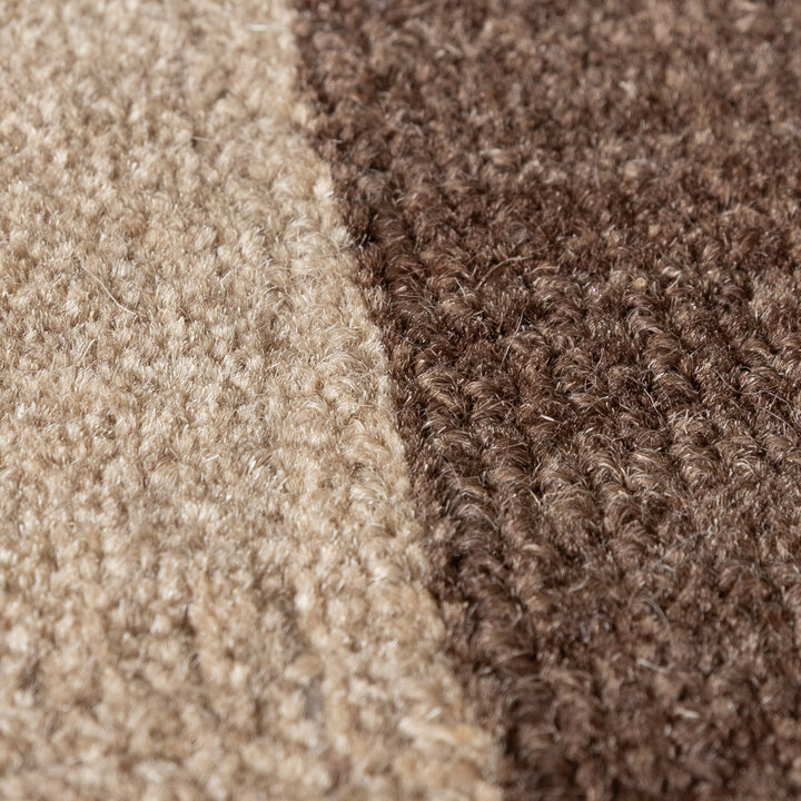 Wollteppich - Valencia Border Beige Braun - 2